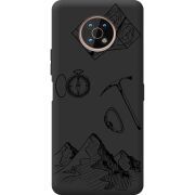 Черный чехол BoxFace Nokia G50 Mountains