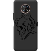 Черный чехол BoxFace Nokia G50 Skull and Roses