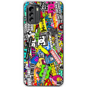 Чехол BoxFace Nokia G60 Multicolored Inscriptions