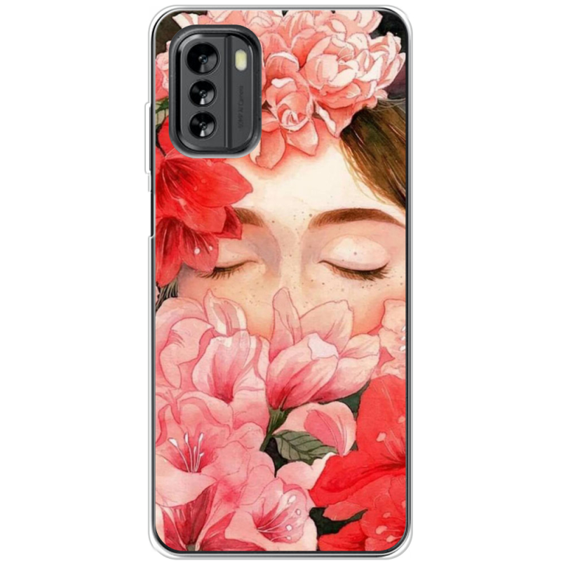 Чехол BoxFace Nokia G60 Girl in Flowers