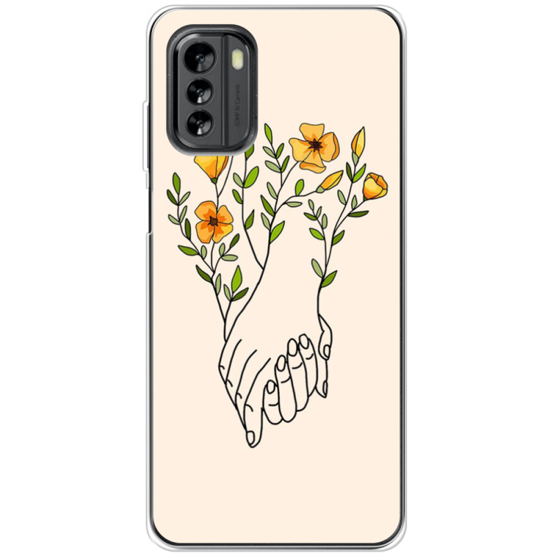 Чехол BoxFace Nokia G60 Flower Hands