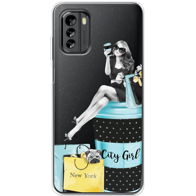 Прозрачный чехол BoxFace Nokia G60 City Girl