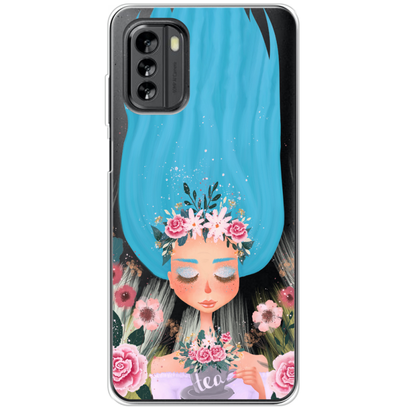 Прозрачный чехол BoxFace Nokia G60 Blue Hair