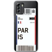 Прозрачный чехол BoxFace Nokia G60 Ticket Paris