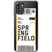 Прозрачный чехол BoxFace Nokia G60 Ticket Springfield