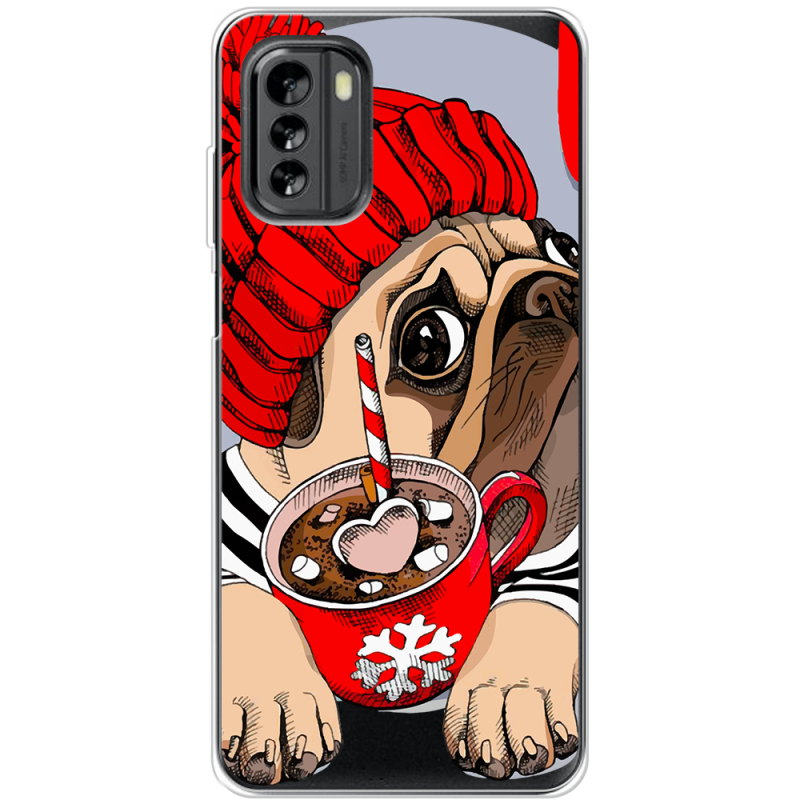 Прозрачный чехол BoxFace Nokia G60 Winter Puggy