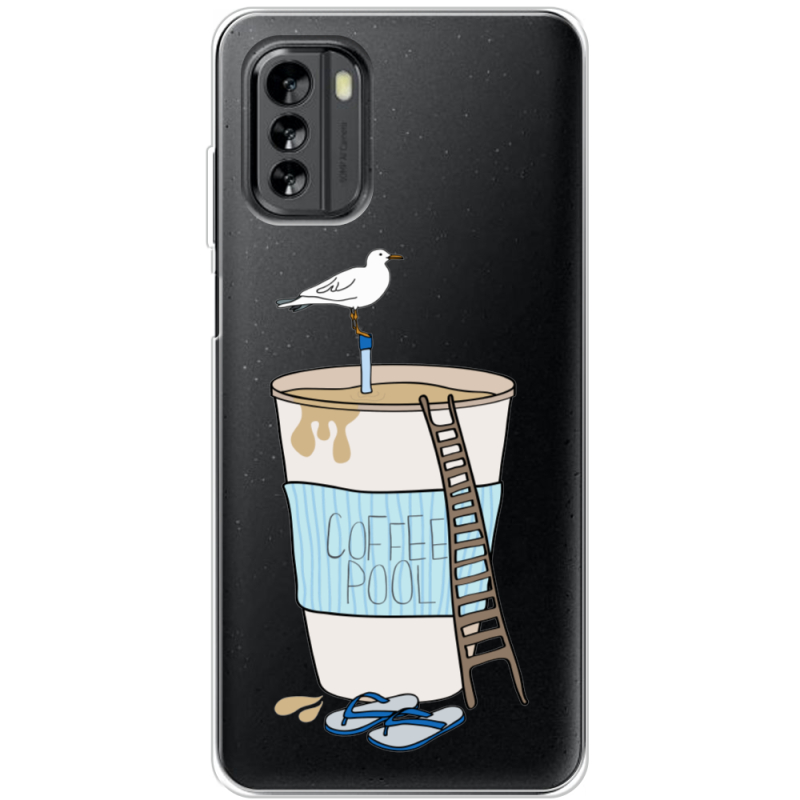 Прозрачный чехол BoxFace Nokia G60 Segull in Cofee Pool