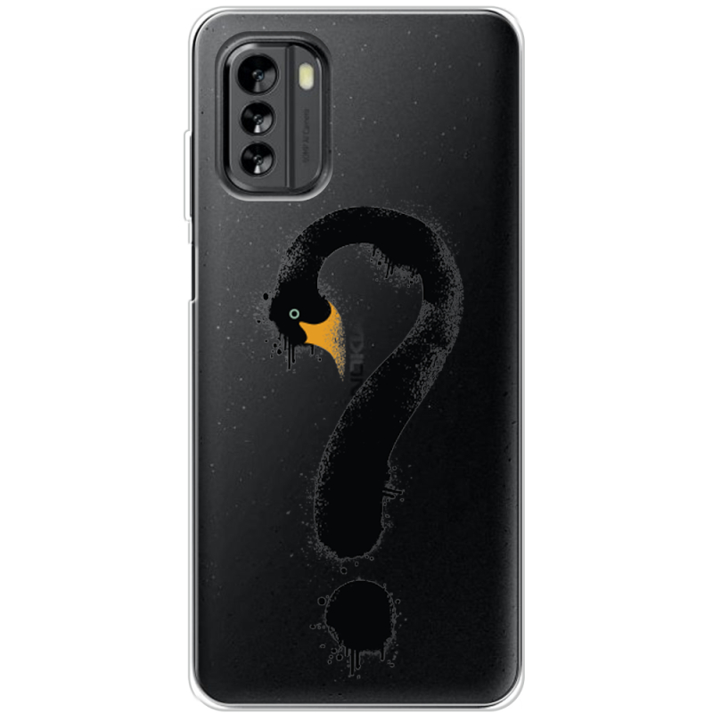 Прозрачный чехол BoxFace Nokia G60 Swan question