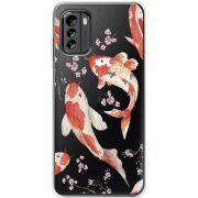 Прозрачный чехол BoxFace Nokia G60 Japanese Koi Fish