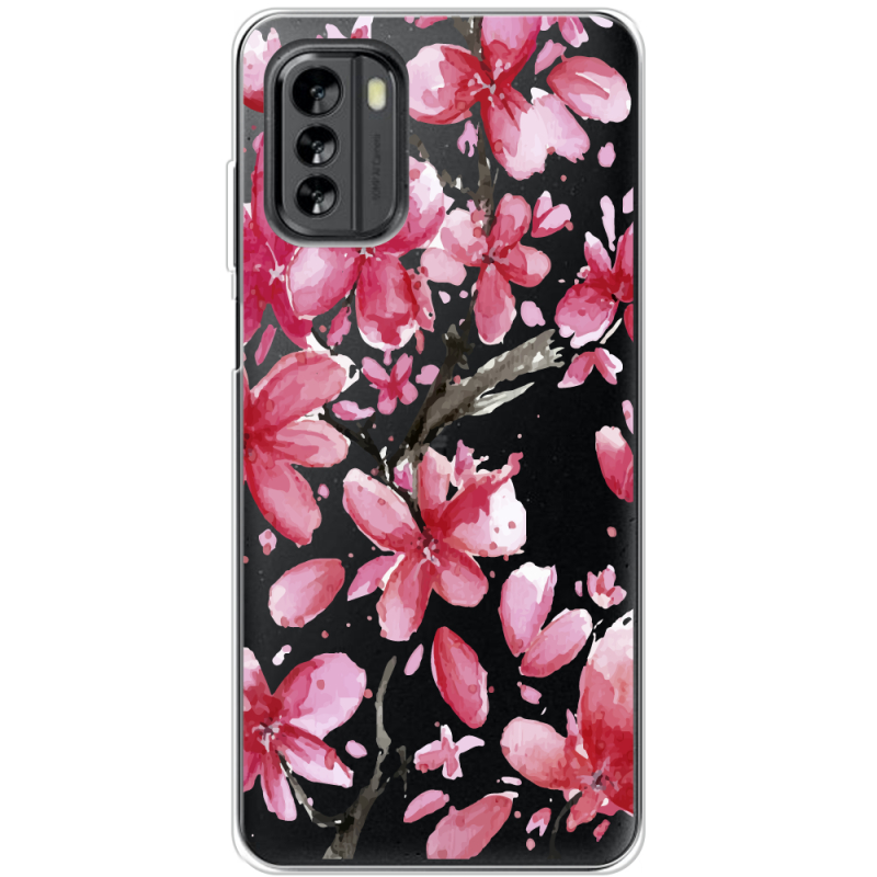 Прозрачный чехол BoxFace Nokia G60 Pink Magnolia