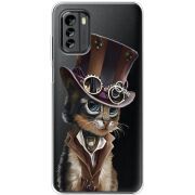 Прозрачный чехол BoxFace Nokia G60 Steampunk Cat