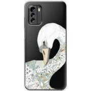 Прозрачный чехол BoxFace Nokia G60 Swan