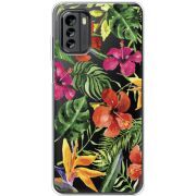 Прозрачный чехол BoxFace Nokia G60 Tropical Flowers