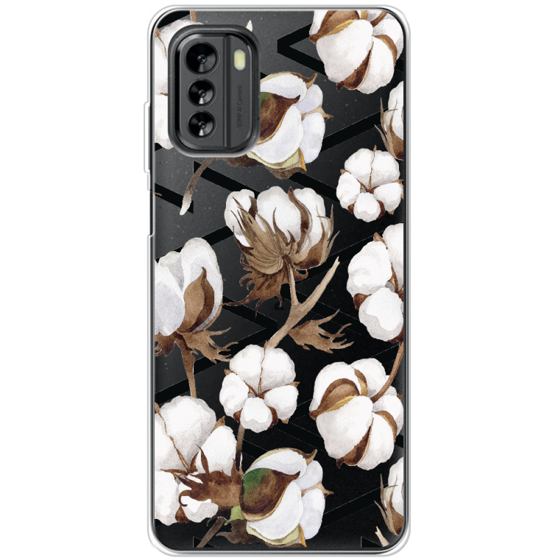 Прозрачный чехол BoxFace Nokia G60 Cotton flowers