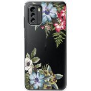 Прозрачный чехол BoxFace Nokia G60 Floral