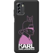 Черный чехол BoxFace Nokia G60 Pink Karl