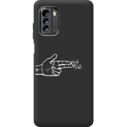 Черный чехол BoxFace Nokia G60 Pew Pew