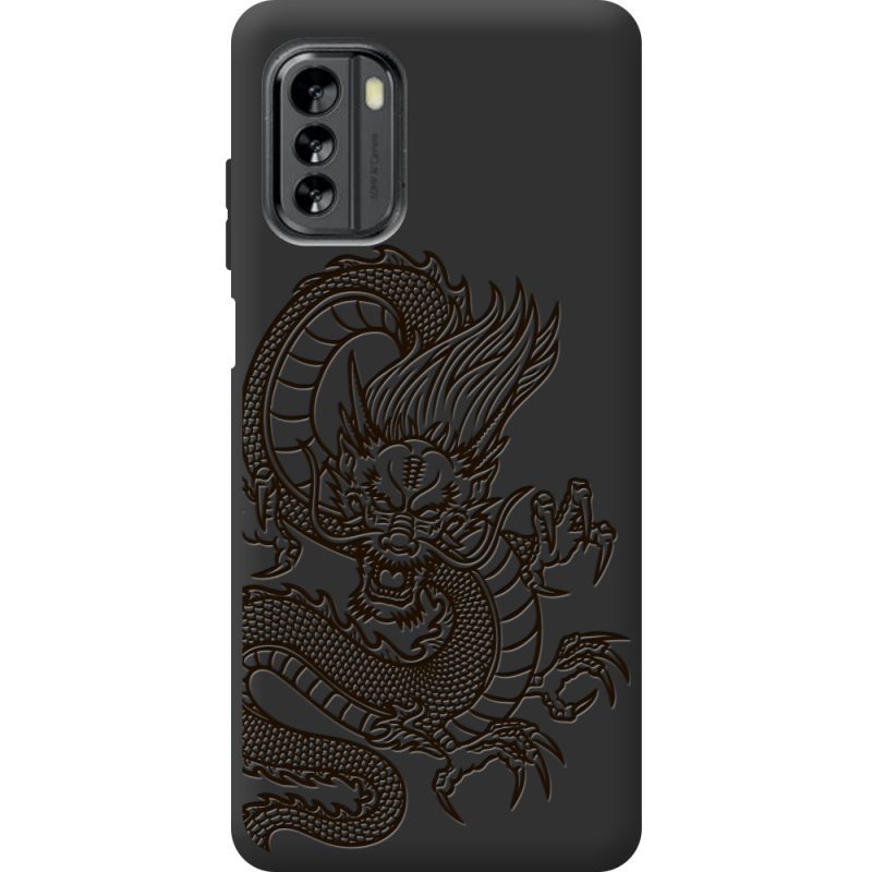 Черный чехол BoxFace Nokia G60 Chinese Dragon