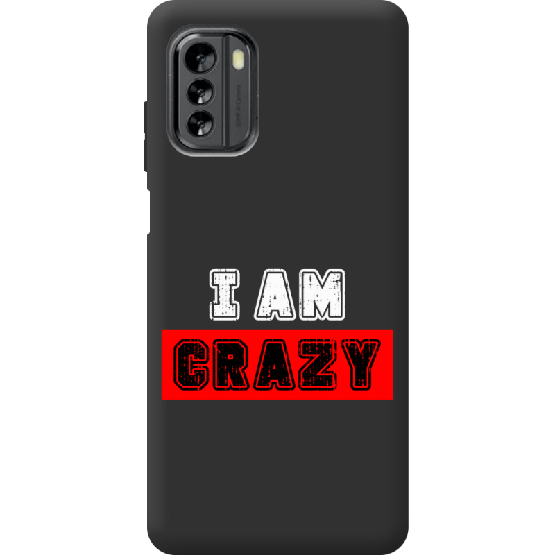 Черный чехол BoxFace Nokia G60 I'm Crazy