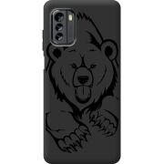 Черный чехол BoxFace Nokia G60 Grizzly Bear