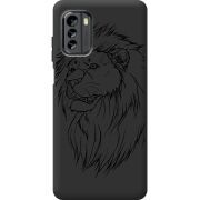 Черный чехол BoxFace Nokia G60 Lion