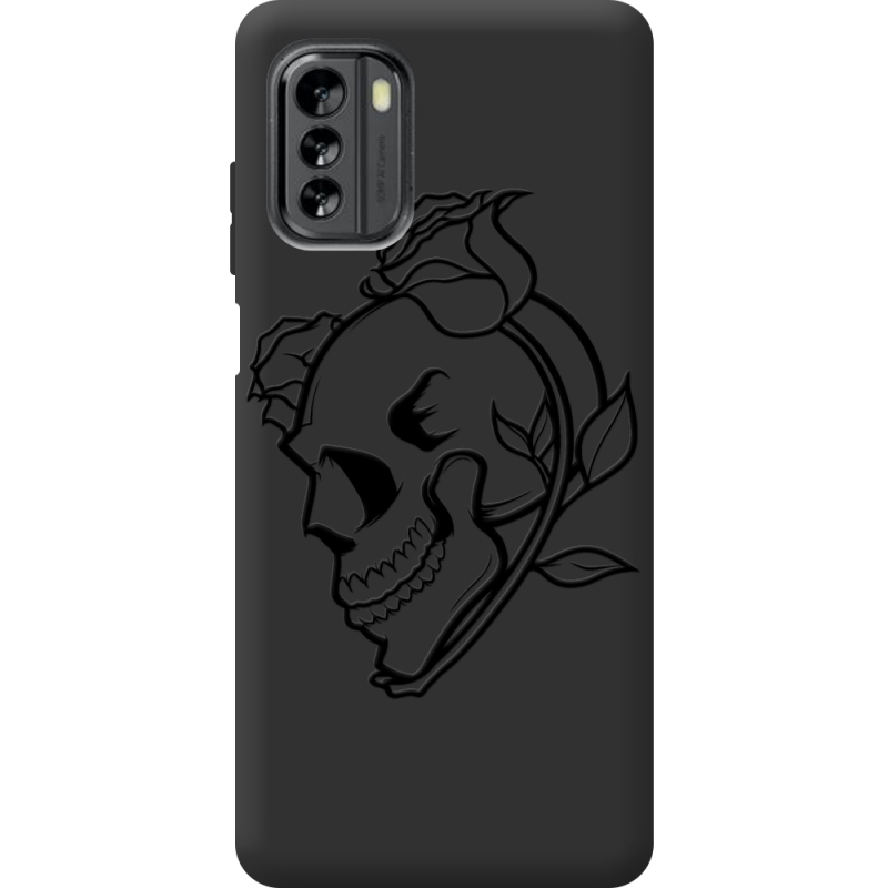 Черный чехол BoxFace Nokia G60 Skull and Roses