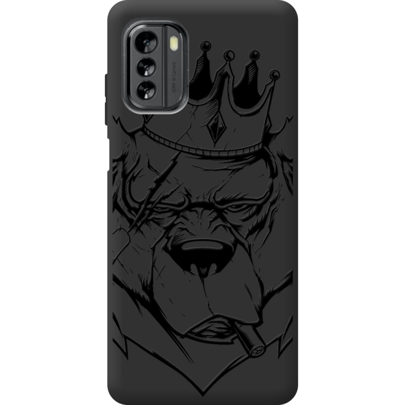 Черный чехол BoxFace Nokia G60 Bear King