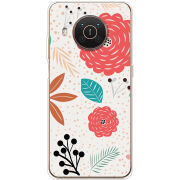 Чехол BoxFace Nokia X10 Line Flowers