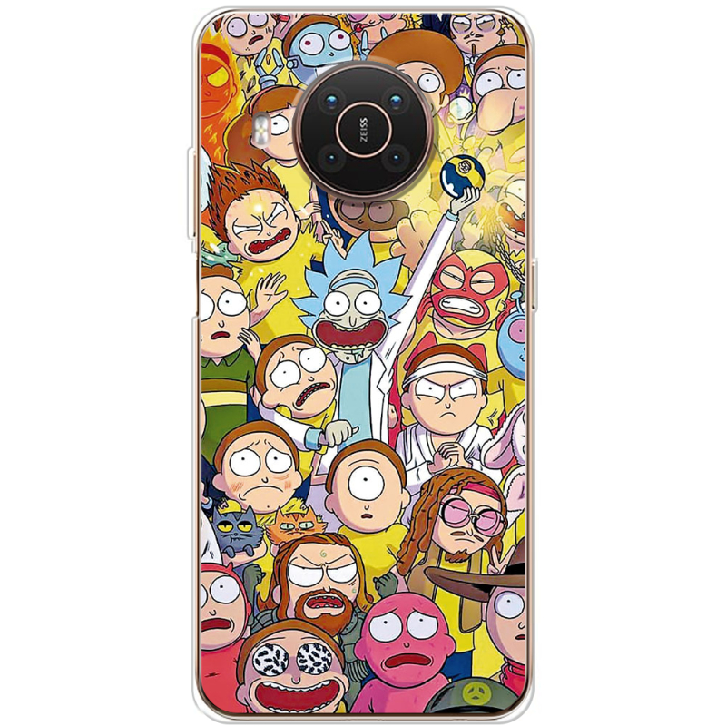 Чехол BoxFace Nokia X10 Rick and Morty