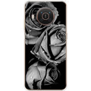 Чехол BoxFace Nokia X10 Black and White Roses