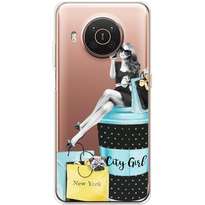 Прозрачный чехол BoxFace Nokia X10 City Girl