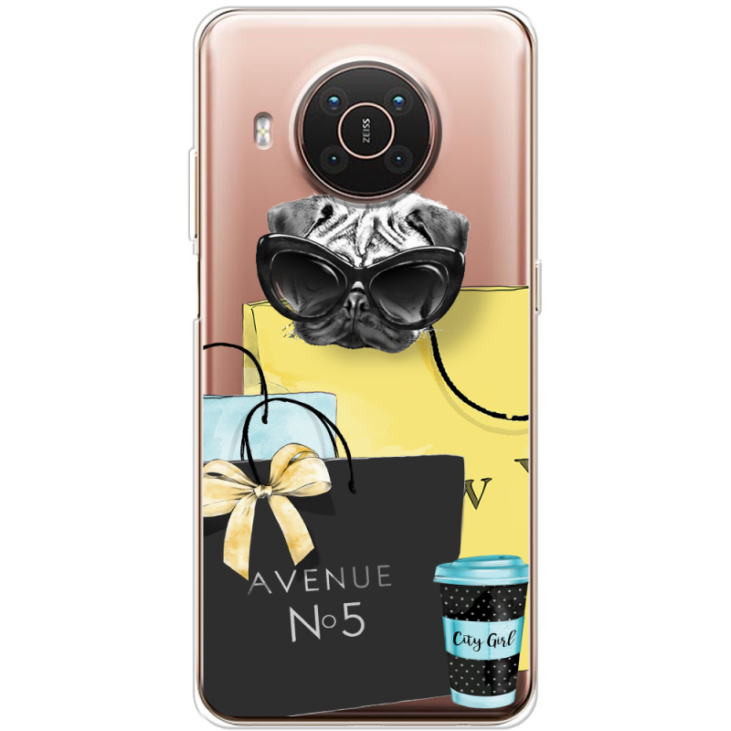 Прозрачный чехол BoxFace Nokia X10 Fashion Pug