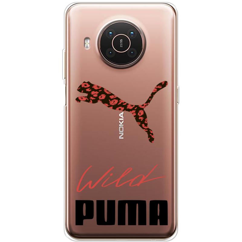 Прозрачный чехол BoxFace Nokia X10 Wild Cat