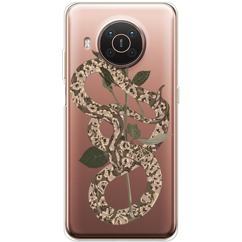 Прозрачный чехол BoxFace Nokia X10 Glamor Snake