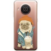 Прозрачный чехол BoxFace Nokia X10 Dog Coffeeman