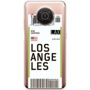 Прозрачный чехол BoxFace Nokia X10 Ticket Los Angeles