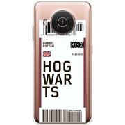 Прозрачный чехол BoxFace Nokia X10 Ticket Hogwarts