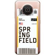 Прозрачный чехол BoxFace Nokia X10 Ticket Springfield