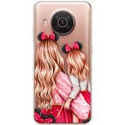 Прозрачный чехол BoxFace Nokia X10 Mouse Girls