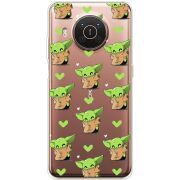 Прозрачный чехол BoxFace Nokia X10 Pattern Baby Yoda