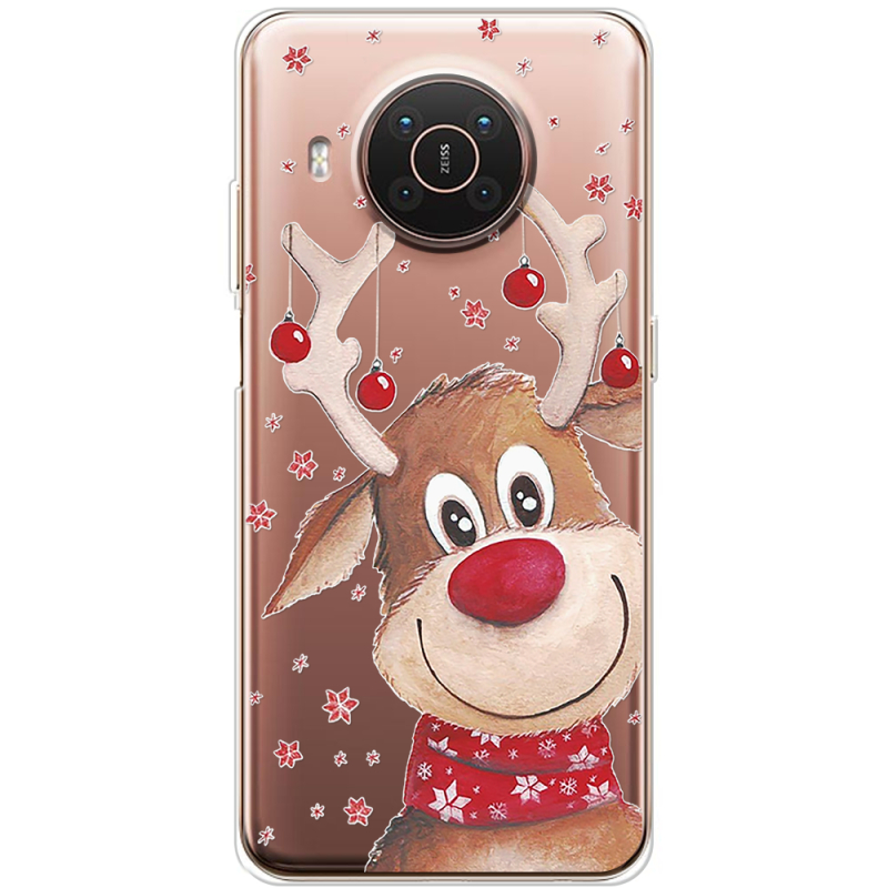 Прозрачный чехол BoxFace Nokia X10 Winter Deer