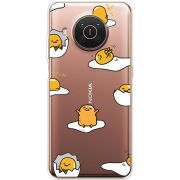 Прозрачный чехол BoxFace Nokia X10 Gudetama