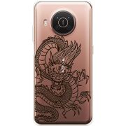 Прозрачный чехол BoxFace Nokia X10 Chinese Dragon