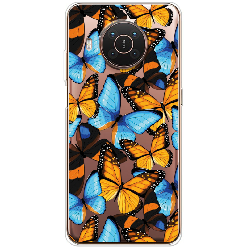 Прозрачный чехол BoxFace Nokia X10 Butterfly Morpho