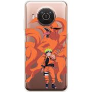 Прозрачный чехол BoxFace Nokia X10 Naruto and Kurama