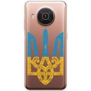 Прозрачный чехол BoxFace Nokia X10 Gold Trident