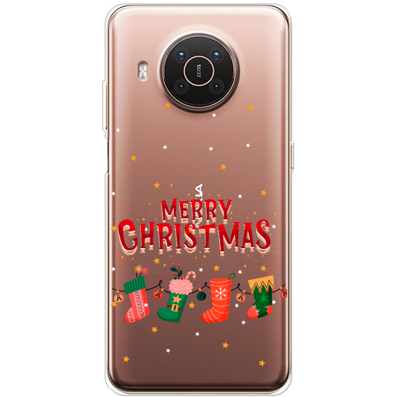 Прозрачный чехол BoxFace Nokia X10 Merry Christmas