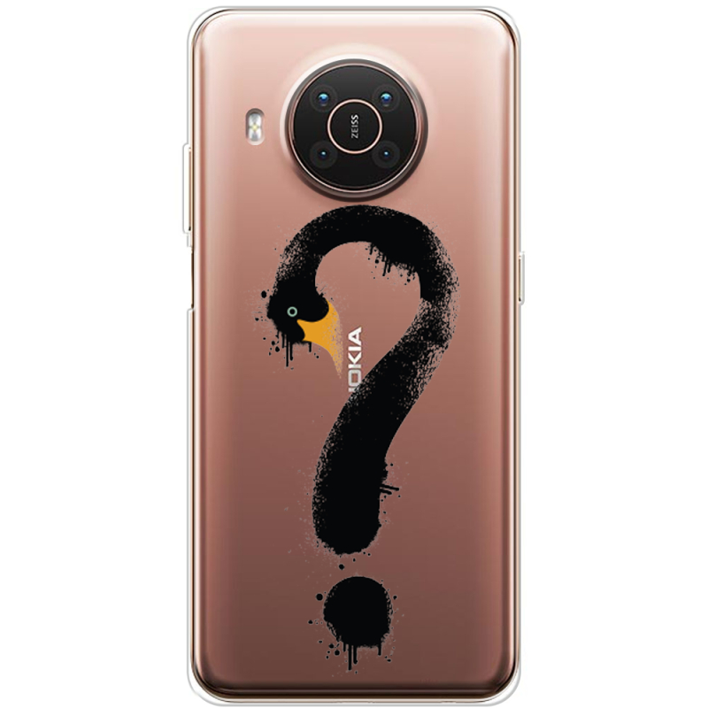 Прозрачный чехол BoxFace Nokia X10 Swan question