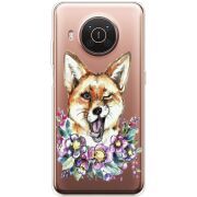 Прозрачный чехол BoxFace Nokia X10 Winking Fox