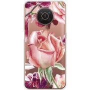 Прозрачный чехол BoxFace Nokia X10 Rose